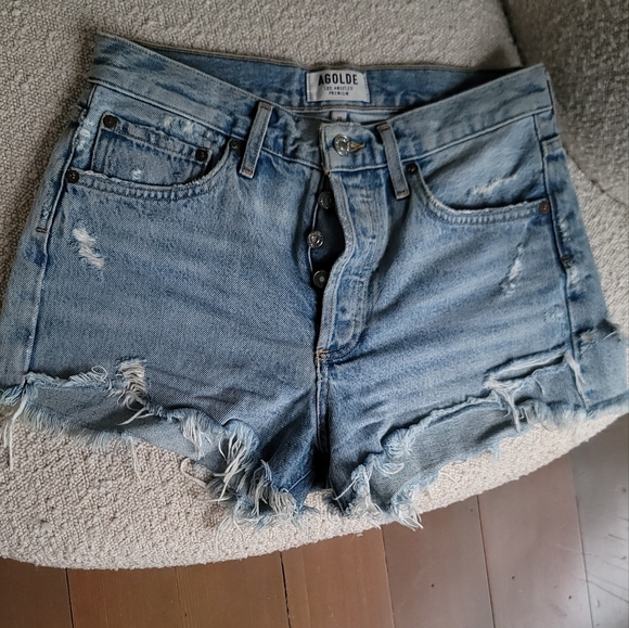 AGOLDE Parker Denim Shorts - Picture 2 of 3